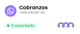 Línea de WhatsApp de Cobranzas conectada