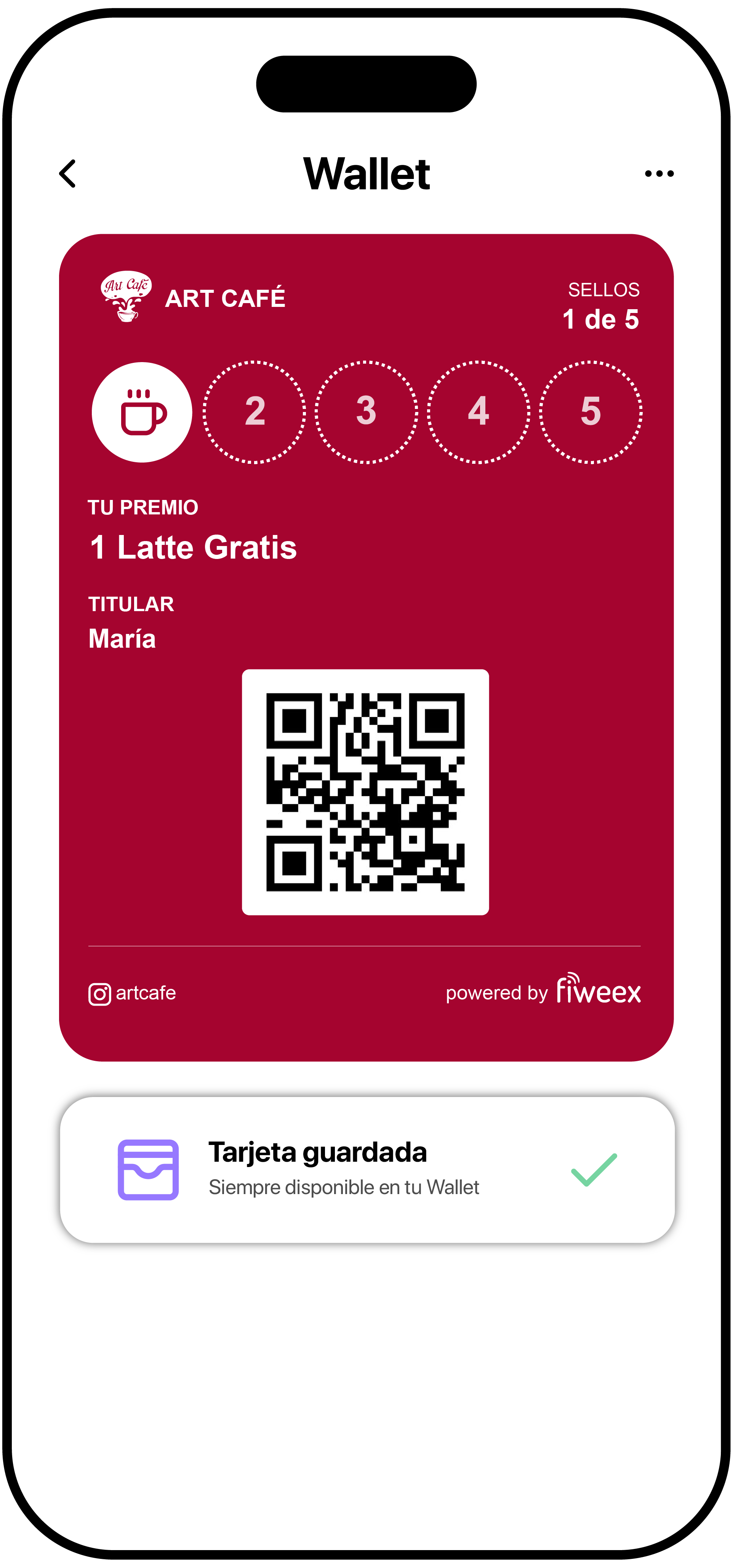 Tarjeta de fidelización en Apple Wallet