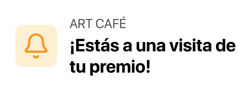 Notificación de progreso del premio