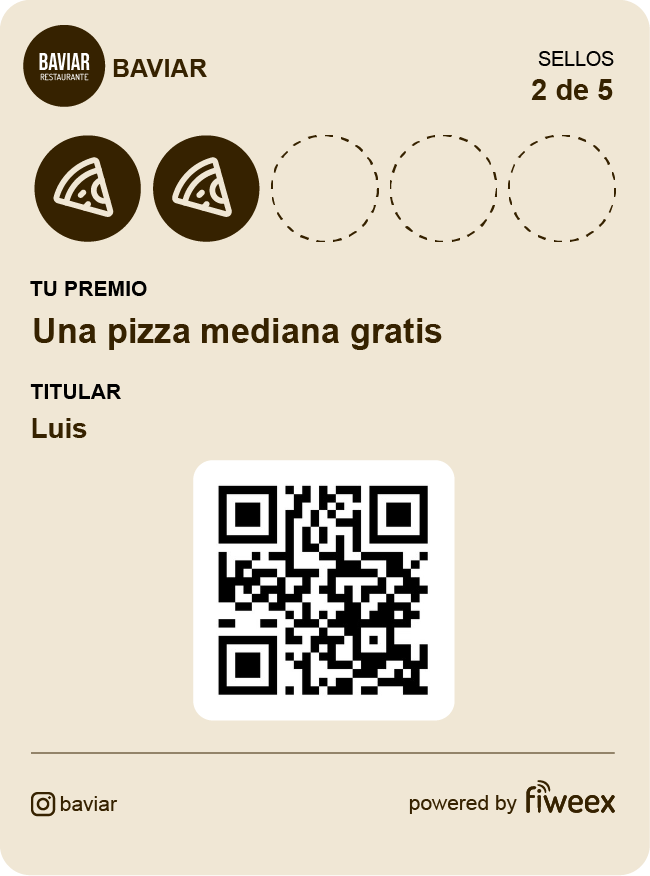 Tarjeta de fidelización de Studio 42